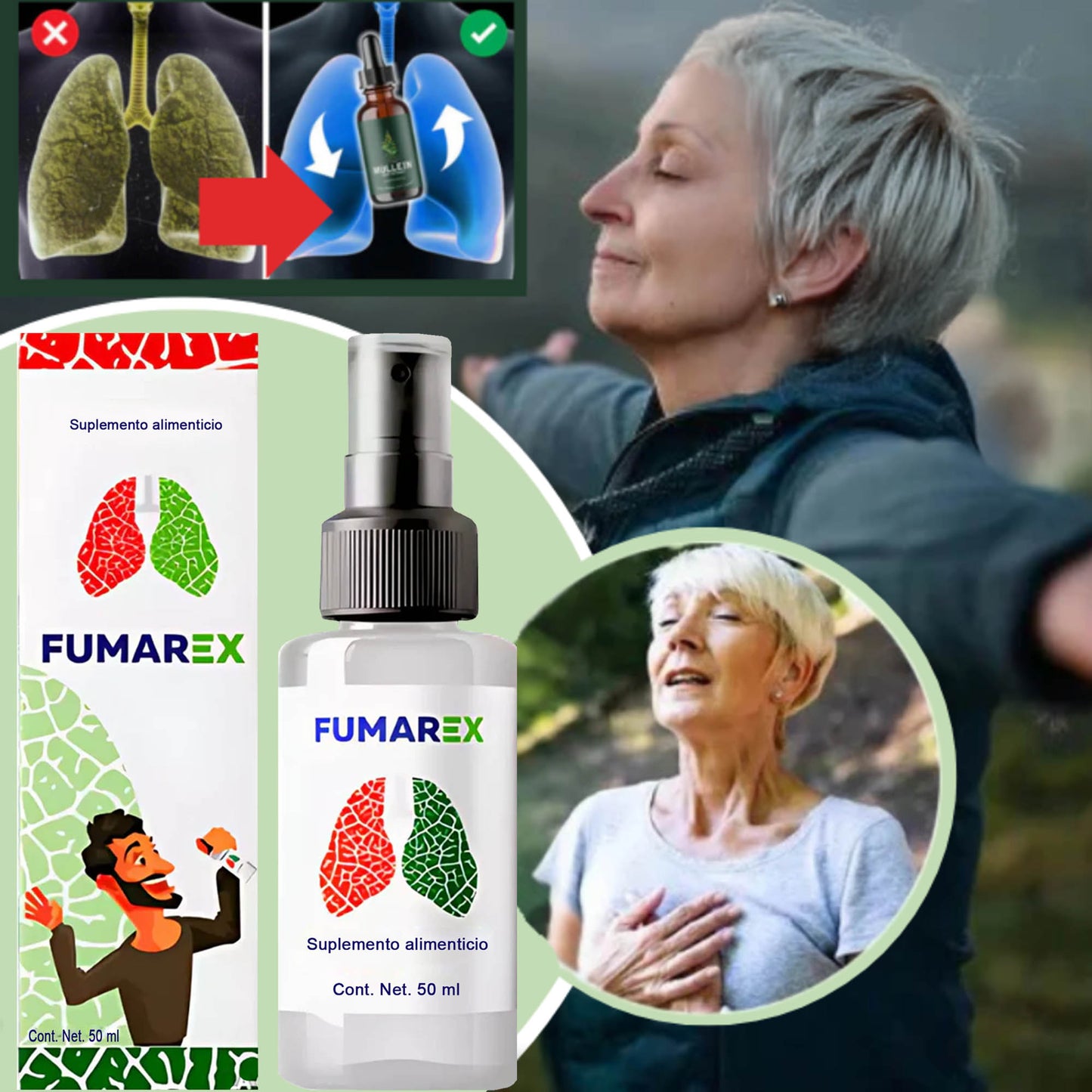 🫁FUMAREX: Dale un respiro a tus pulmones y di adiós al cigarro sin ansiedad💪