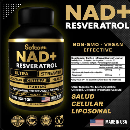 NAD + RESVERATROL: ELÍXIR DE JUVENTUD CELULAR