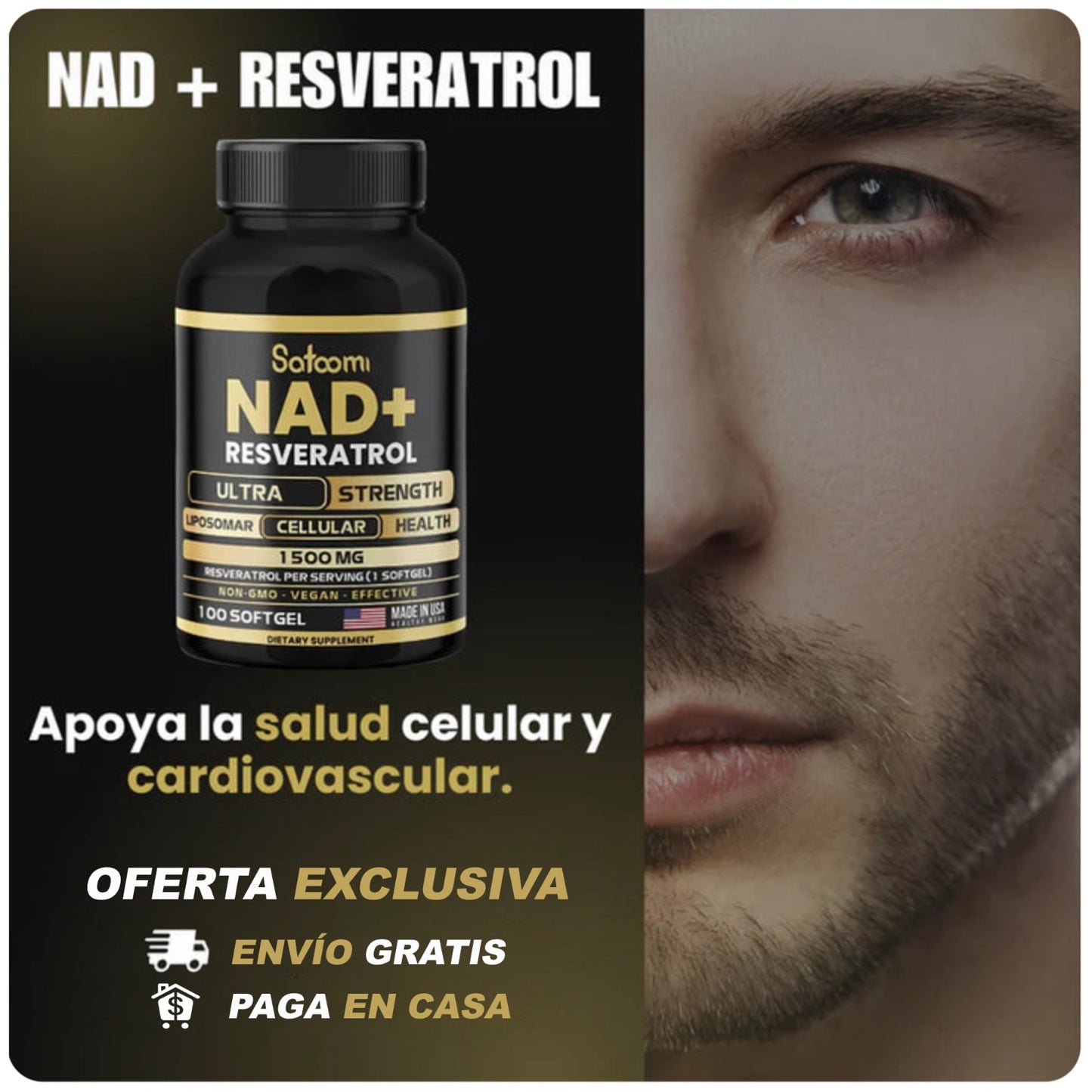 NAD + RESVERATROL: ELÍXIR DE JUVENTUD CELULAR