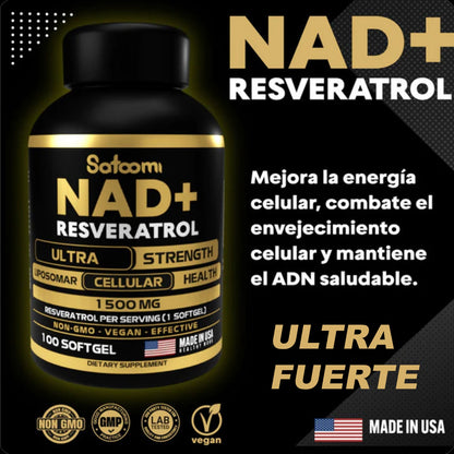 NAD + RESVERATROL: ELÍXIR DE JUVENTUD CELULAR