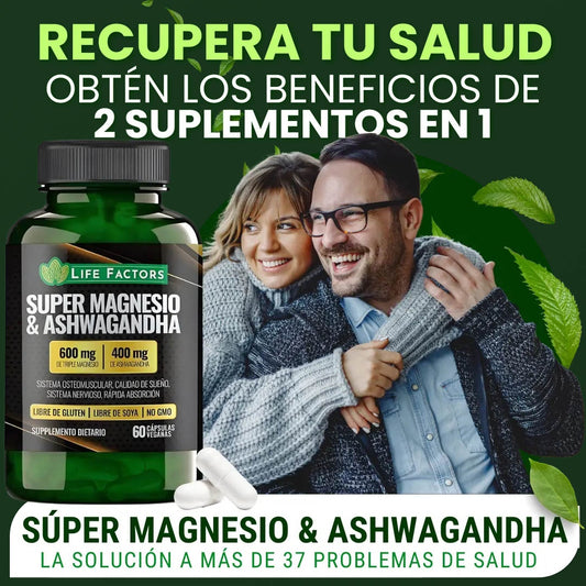 ENERGÍA Y BIENESTAR EN CADA DOSIS – Magnesio + Ashwagandha para tu Día a Día 💪🌿