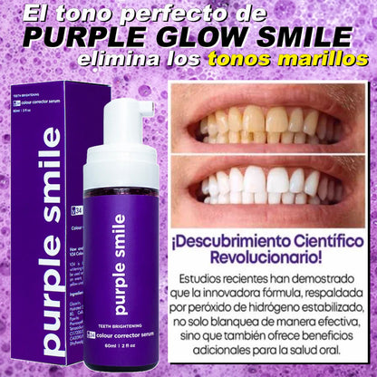 PURPLE GLOW SMILE- BLANQUEADOR DENTAL🦷😄😁