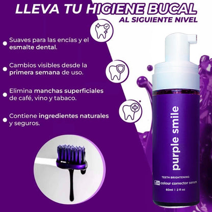 PURPLE GLOW SMILE- BLANQUEADOR DENTAL🦷😄😁